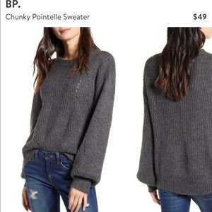 Bp. Chunky pointelle sweater